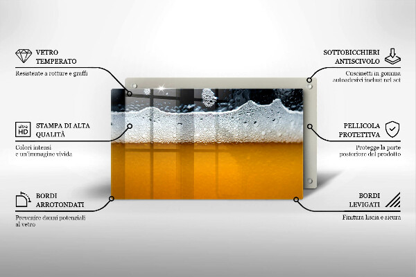 Placă protecție plita Bea spuma de bere