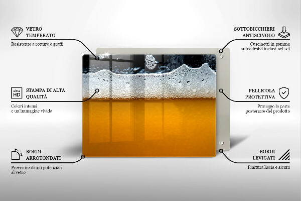 Placă protecție plita Bea spuma de bere