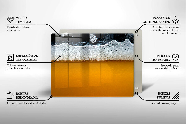 Placă protecție plita Bea spuma de bere