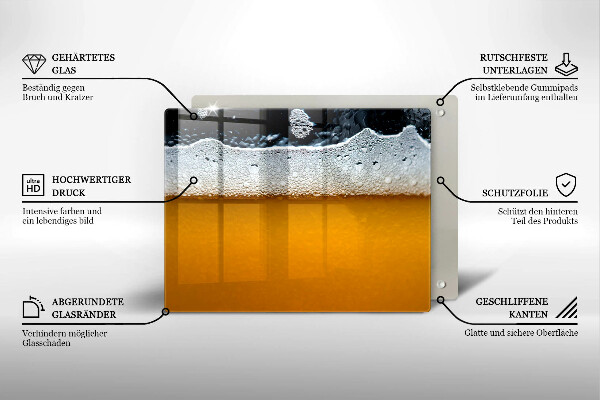 Placă protecție plita Bea spuma de bere
