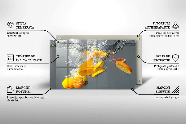 Placă protecție plita Lămâi în apă