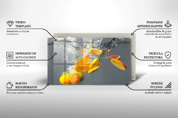 Placă protecție plita Lămâi în apă