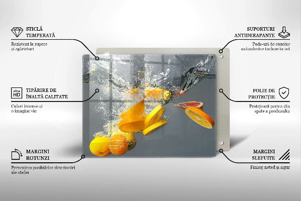 Placă protecție plita Lămâi în apă