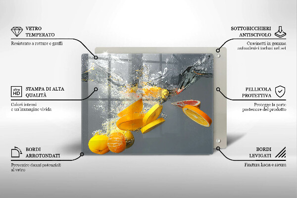 Placă protecție plita Lămâi în apă