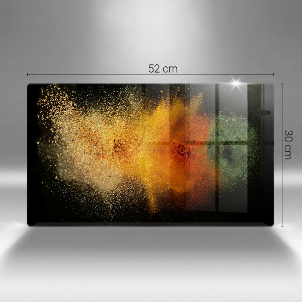 Placă protecție plita Condimente colorate