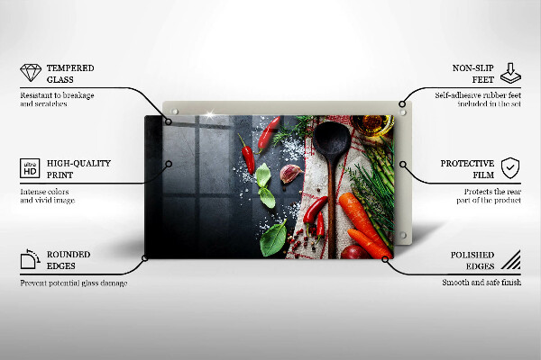 Placă sticla protectie aragaz Mâncare de bucătărie