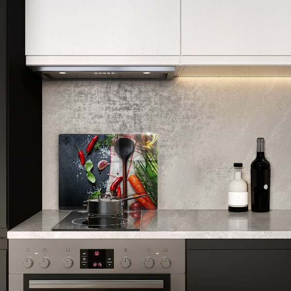 Placă sticla protectie aragaz Mâncare de bucătărie