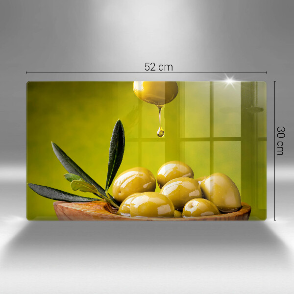 Placă sticla protectie aragaz Măsline gustoase