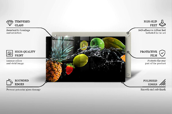 Placă protecție plita Fructe în apă