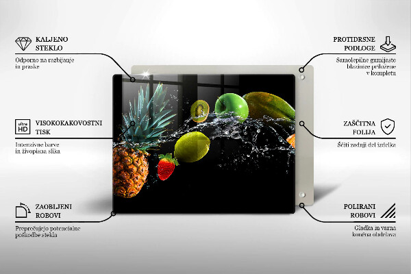 Placă protecție plita Fructe în apă