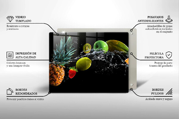 Placă protecție plita Fructe în apă