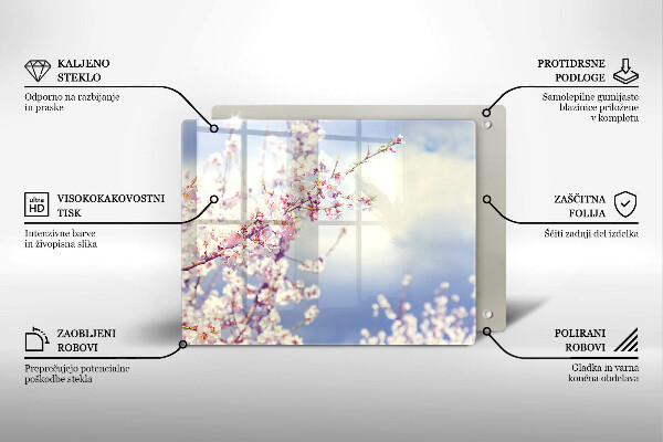 Placă protecție plita Copac înflorit