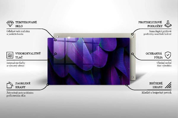 Placă protecție plita Neon pene