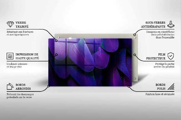 Placă protecție plita Neon pene