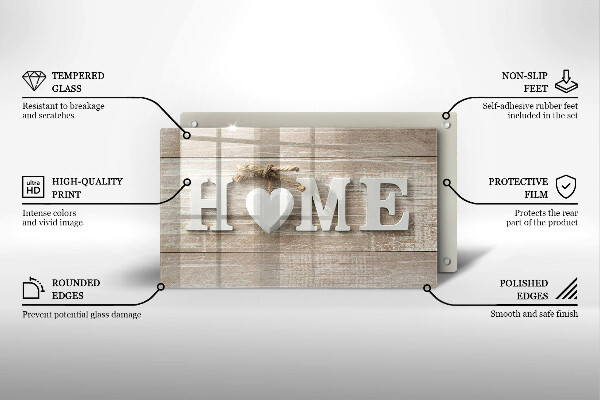 Placă sticla protectie aragaz Home