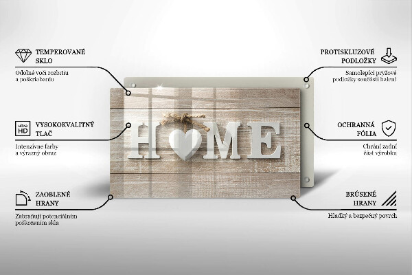 Placă sticla protectie aragaz Home