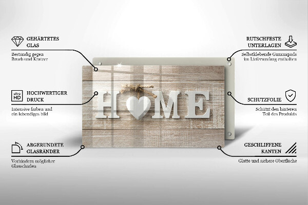 Placă sticla protectie aragaz Home