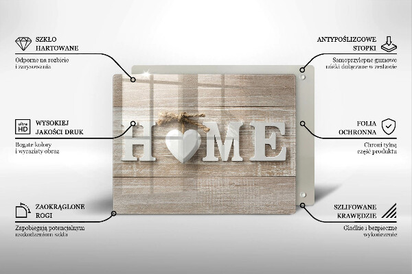 Placă sticla protectie aragaz Home