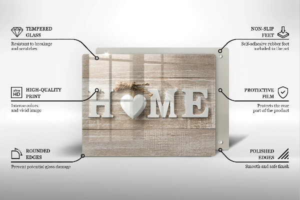 Placă sticla protectie aragaz Home