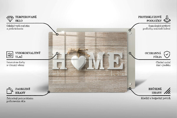 Placă sticla protectie aragaz Home