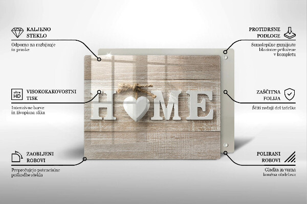 Placă sticla protectie aragaz Home