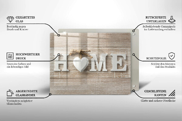 Placă sticla protectie aragaz Home