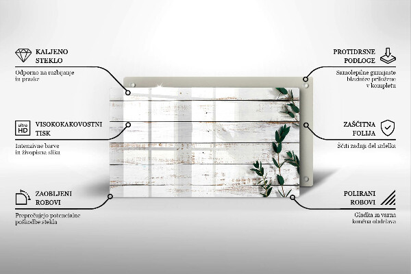 Placă protecție plita Scânduri și frunze vechi