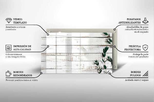 Placă protecție plita Scânduri și frunze vechi