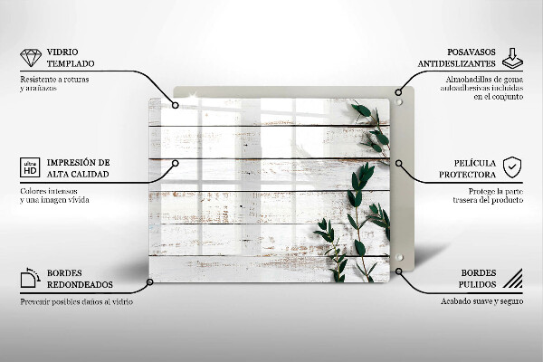 Placă protecție plita Scânduri și frunze vechi