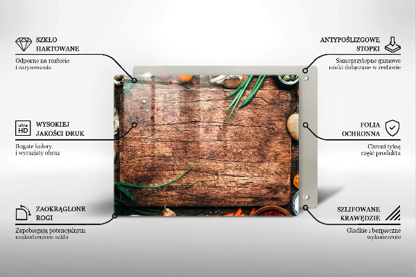 Placă protecție plita Tabla de bucatarie din lemn