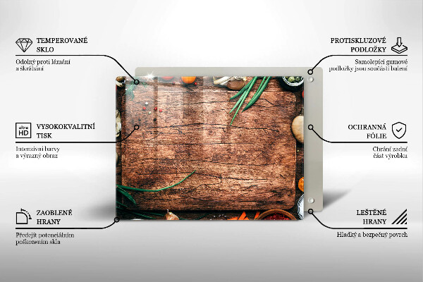 Placă protecție plita Tabla de bucatarie din lemn
