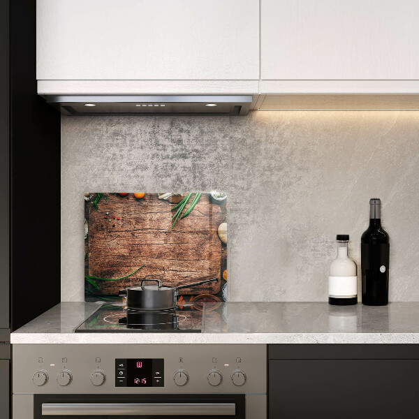 Placă protecție plita Tabla de bucatarie din lemn