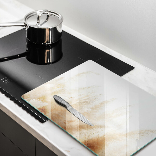 Placă sticla protectie aragaz Iarbă de pampas