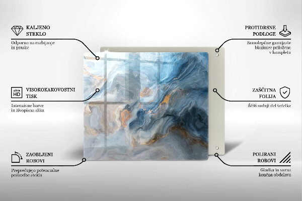 Placă protecție plita Textura marmură