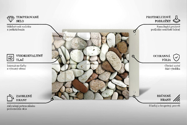 Placă protecție plita Fundal cu pietre mici