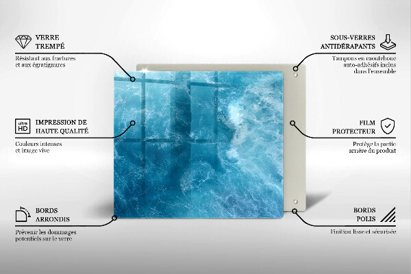 Placă protecție plita Apa albastra