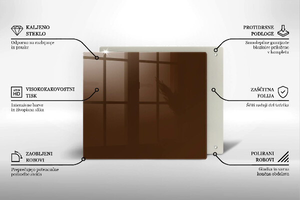 Placă protecție plita Culoarea maro