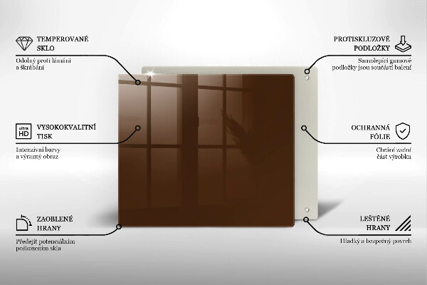 Placă protecție plita Culoarea maro