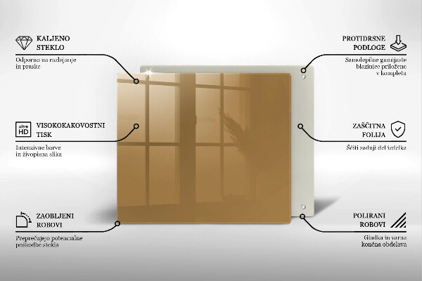 Placă protecție plita Culoare bej