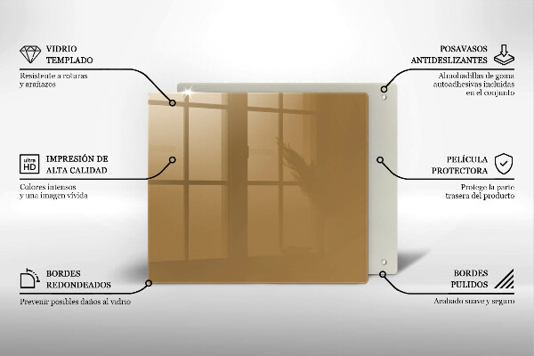 Placă protecție plita Culoare bej