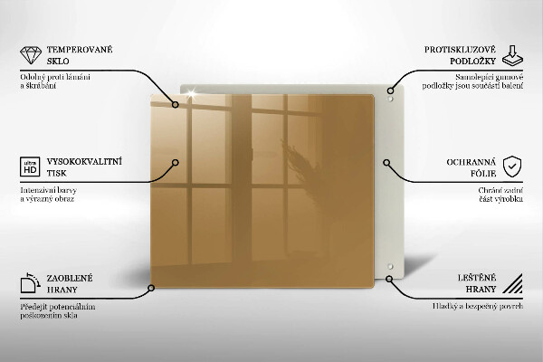 Placă protecție plita Culoare bej