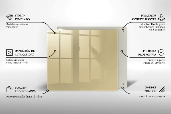 Placă protecție plita Culoare bej