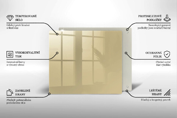 Placă protecție plita Culoare bej