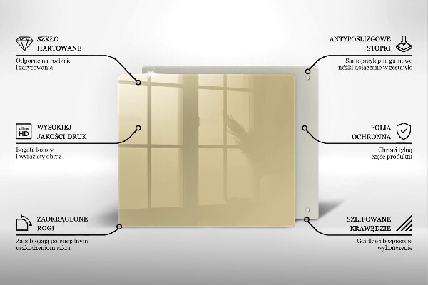 Placă protecție plita Culoare bej