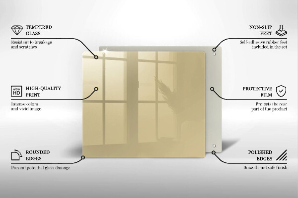 Placă protecție plita Culoare bej