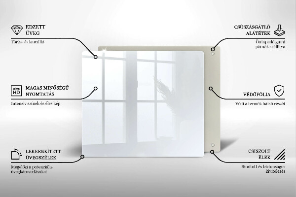 Placă protecție plita Culoare alba