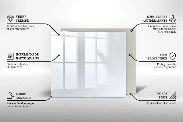 Placă protecție plita Culoare alba