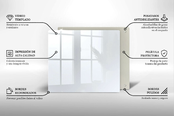 Placă protecție plita Culoare alba