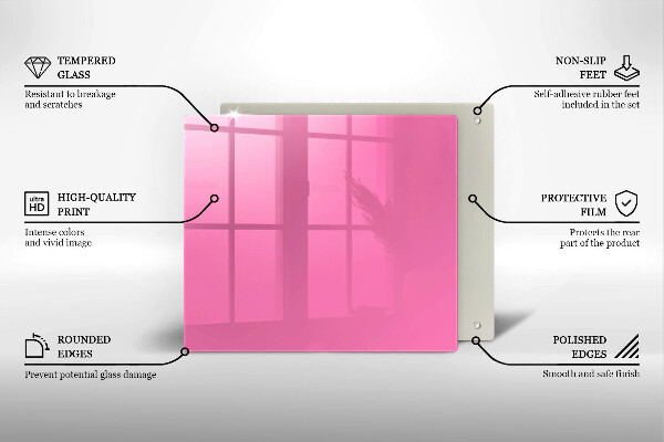 Placă protecție plita Culoarea roz