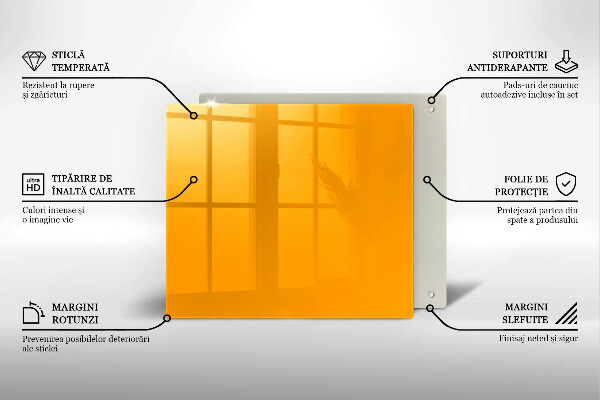 Placă protecție plita Culoare galben închis